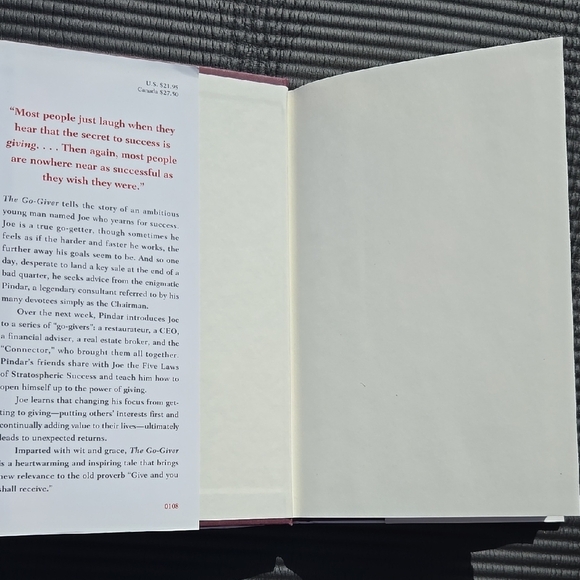 The Go-Giver Red Hardcover Book - Picture 2 of 5